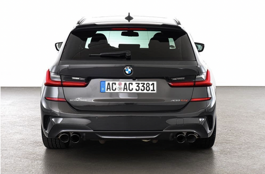 BMW 330d / M340d G20 Quad Tailpipes Black